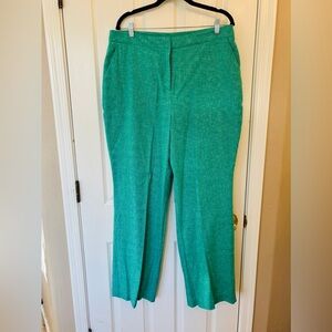 Elie Tahari Green Lined Women’s Pants Women’s Size 16 New Style #ETR41196 Work